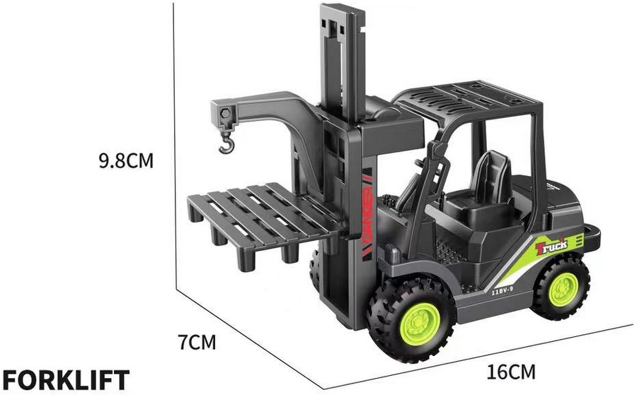 Метален Мотокар 27×14×9 см Мащаб 1:55